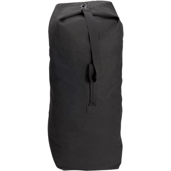 NEW Rothco Black Top Load Military Canvas Duffle Bag Seabag Size  30” X 50” - Picture 1 of 4